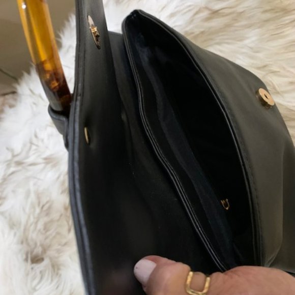 KAARI Blue Crossbody Black Purse with two Shoulder straps - Picture 12 of 12